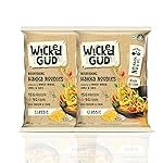 WickedGud Hakka Noodles, Pack of (200gm x 2) | Whole Wheat | Lentils | Oats | No Maida | No Oil | No MSG | High Protein | High Fibre | Cholesterol Free