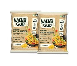 WickedGud Hakka Noodles, Pack of (200gm x 2) | Whole Wheat | Lentils |