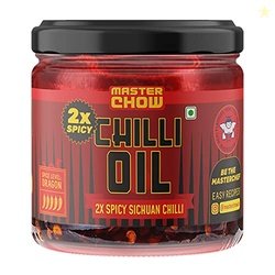MASTERCHOW 2X SPICY SICHUAN CHILLI OIL (170G) | EXTRA HOT | MADE WITH