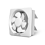 Ecoz BLDC Exhaust Fan 150mm (6 inches) for Bathroom, Kitchen | 10W | Installation-Square Cut (190mm) | Low Noise | Easy to Clean | 100% Copper Motor | 3 Years Warranty (Arctic White)