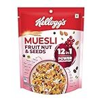 Kellogg’s Muesli Fruit Nut&Seeds 240G|12-In-1 Power Breakfast|India’s No. 1 Muesli|Multigrain Breakfast Cereal