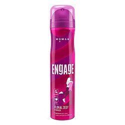 Engage Floral Zest Deodorant for Women, Citrus and Floral, Skin Friend