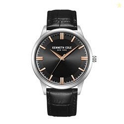 KENNETH COLE ANALOG BLACK DIAL WATCH FOR MEN-KCWGA2221501MN