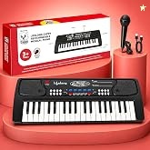 Lifelong Wireless Rechargeable Piano Keyboard for Kids with Mic, Singl