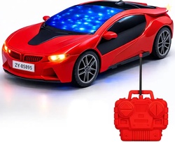 Red Rechargeable Remote Control Car Toy RC Racing Vehicle for Children