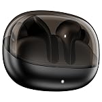 boAt Airdopes Plus 311, Glass Design, ENx Tech, Fast Charge, 50 Hrs Battery, Stream Ad Free Music via App Support Bluetooth Earbuds, TWS Ear Buds Wireless Earphones with mic (Charcoal Black)