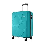 Safari Pentagon Pro 8 Wheels Spinner 55Cm Cabin Trolley Bag Hard Case Polypropylene, 360Â° Wheeling Carry On Luggage for Men & Women, Travel Suitcase, Cyan