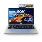 Acer Smartchoice Aspire One, AMD Ryzen 5-40,Office 2024 + M365 Basic, 8GB LPDDR5 RAM/ 512GB SSD, 14.0″/35.56cm WXGA Display, Win 11 Home, Pure Silver, 1.48KG, A114-43, Thin and Light Laptop