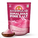 Aashirvaad Himalayan Pink Salt, 100% Natural Rock Salt Sourced from the Himalayan Ranges, Pure Sendha Namak with Minerals for Everyday Use, 1 Kg