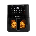 SOLARA Air Fryer For Home 4.5L with See Through Window, 10 Preset menus, 360Â° High Speed Air Circulation for Fry, Grill, Roast & Bake,Uses upto 90% less fat, 1500 Watts, Digital Touch Control, Black