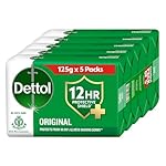 Dettol Original Germ Protection Bathing Soap Bar (625gm) | Kills 99.99% germs, 125gm , Pack of 5