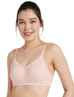 Symbol Women’s Cotton Stretch Non Padded Wire Free Full Coverage Lift Up Bra
