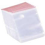 Zip Lock Clear Plastic Storage Bags| Resealable Clear Plastic Bags| Durable and Leak-Proof |Square Pouches with Press Seal Apply To Kitchen Storage and Jewellery Packaging-2 * 3-100Pack