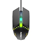 Redgear A-10 Wired Gaming Mouse with RGB LED, Lightweight and Durable Design, DPI Upto 2400, Compatible with Windows.