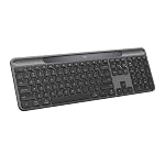 Logitech Signature Slim Solar+ Wireless Keyboard, Solar and Artificial Light Powered, Durable Battery That Lasts up to 10 Years, Customizable Keys, Bluetooth