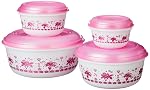 Aristo Supreme Plastic Storage Container Set Of 4, Color May Vary (Capacity – 350-650 – 1300-2500 ml)