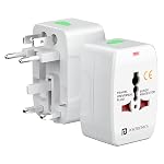 Portronics Juicemate Go Universal Travel Adapter with 6A AC Socket Output,Universal AC Socket, All in One International Travel Fast Charging Adapter,Suitable for 180+ Countries US,UK,EU,AUS,Etc