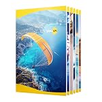 Navneet Youva | Soft Cover Long Notebook for Student | A4 Size (21cm X 29.7cm) | Single Line 172 Pages | Pack of 6