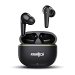 FRONTECH Zen True Wireless Earphones | Powerful Deep Bass | Type-C Port | Up to 35 Hrs Play Time | Bluetooth 5.3 | Touch Control | 450mAh Charging Case (EF-0063, Black)