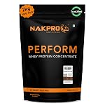 NAKPRO NUTRITION Perform Whey Protein Concentrate | 2kg Chocolate | 24g Protein, Trustified Certified