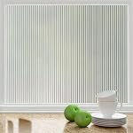 Fluted GlassFilm Window Film Window Sticker Glass stickerFor Privacy, Sun Control, Decor for Home, Office & Bathroom (16 Inch X 48 Inch)