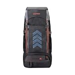 Gear Triumph 50L Extra Large Water Resistant Rucksack/Travel bag/For Men & Women(Grey – Black)