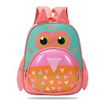 Bembika School Bag The Perfect Children Backpack and School Bags for Kids Compact Stylish Backpack for Kids Exceptional-Quality Kids Kindergarten Backpack and Travel Backpack- (Owl|Peach)