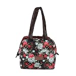 MILTON Floral Lunch Bag I Design Tiffin Bag for Office for Men, Women I Eco Friendly, Spacious, Durable I 2.5 L I Black
