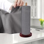 SAMEZONE Microfiber Cleaning Cloth Roll 25×25 cm – Reusable, Washable Tear-Away Cleaning Rags for Home, Kitchen Surfaces, Garage & Auto Detailing Car, Dishes Cleaning Towels 20 Pack (1, Grey)