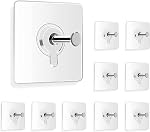 Wall Hooks for Hanging Strong, Adhesive Hooks for Wall Heavy Duty, Wall hangings, Kitchen Accessories Items, Sticky Photo Frame Hangers (Pack of 10)