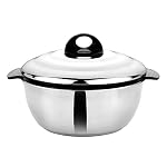 ASIAN Plastowares – Bright Star Galaxy Stainless Steel Casserole with Lid for Kitchen 1200 ml | Ideal for Serving, Gifts for Diwali & Housewarming | Hot Box for Roti & Chapati | Casserole for Kitchen