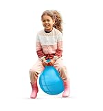 Jam & Honey Hop Ball for Kids 3+ Years, BIS Certified Safe for Kids, 45 cm Jumping Bouncing Ball with Handle, Indoor Outdoor Activity Toy for Balance & Exercise