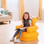 Intex Oz Plastic Store Bear Chair (Blue), 1 Seater