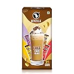 Bevzilla Premium Glass & 25 Flavoured Coffee Sachets/Pouch Box | Butterscotch, Classic, Vanilla & Hazelnut Flavour | Preimum Gift Box| Espresso, Latte,Cappuccino | Hot & Cold Brews