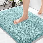 Solimo Premium Anti-Slip Microfibre Bathmat – 60cm x 40cm, Dusty Turquoise, Rectangular