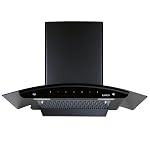 Elica 90cm 1350 m3/hr Filterless Autoclean Kitchen Chimney with 10 Years Motor & 5 Years Comprehensive Warranty | FL 900 SLIM HAC MS NERO | Black | Touch Control with Motion Sensor Control