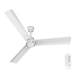 Bajaj Classico Sleek Plus 5S 1200MM (48â) BLDC Ceiling Fan with Remote | BEE 5 Star Rated Energy Efficient | Power Saving | Sleek Compact Design | High Air Delivery |2-Year Warranty |Base White