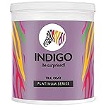 Indigo Tile Coat Platinum Series â Premium Roof Tile Coating | Vibrant Non-Fading Colours | Rich Sheen Finish | Anti-Fungal & Water-Resistant | Exterior Use | 10 L Spl Flame Red