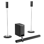 Zebronics Juke BAR 9535 525W Soundbar, Dolby Audio, 5.1 CH Surround Sound, Floor-Stand Satellites, 16.51cm Subwoofer, 3 Driver Soundbar, HDMI ARC, Optical, BT v5.0, LED Display