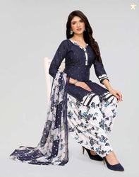 ANIRAV Unstitched Crepe Kurta & Palazzo Material Printed
