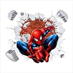Artway ‘Spiderman Super Hero Cartoon’ for Living Room, Bedroom, Wall Stickers (PVC Vinyl, 90cm x 60 cm)-Self-Adhesive