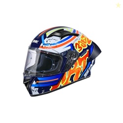 SMK Stellar Sports Graffiti Full FACE Helmet with PINLOCK Fited (GL537