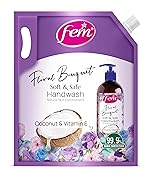 DABUR Fem Floral Bouquet Soft & Safe Handwash – 1500 Ml | Germ Protection | Enriched With Goodness Of Coconut Milk & Vitamin E | Long Lasting Fragrance