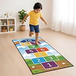 Kids Mandi Hopscotch Count & Jump Game | Jumbo Kids Play Mat (40″ x 108″) | Unique Balancing Game | Large Size for 3 Years and up