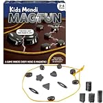 Kids MandiÂ® MAGfun Magnetic Game for Kids – Sizzle Magnet Stone Board Game, Kluster & Magna Duel Style Educational Toy , Indoor Magnetic Blocks & Balls Fun for Boys & Girls, Magnetic Rope Play Set