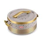 Milton Insignia 2000 Casserole, 1900 ml I ISI Certified I Inside Steel I PU Insulated I Food Grade I BPA Free I 1 Year Warranty I Easy To carry Hot Box for Kitchen, Beige