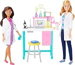 Barbie Science Lab Playset with 2 Dolls, Lab Bench and 10+ Accessories
