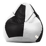 Sattva Classic Bean Bag Cover Without Beans XXXL Size Dual Colour – Black White
