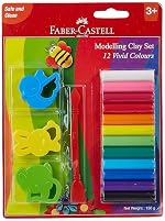 Faber-Castell 12 Modelling Clay 150 mg blister with toys