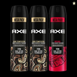 AXE Dark Temptation and Intense Deodorant Spray  -  For Men (645 ...mo